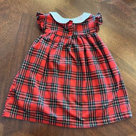 Toddler Girl Lil Cactus Christmas Santa plaid Dresses 3T - Picture 3 of 5